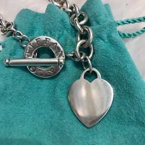 Tiffany Heart Toggle Chain Necklace